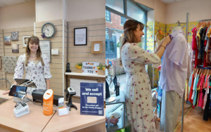 Emily volunteering at St Giles