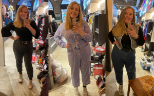 Aimee's outfits whilst volunteering